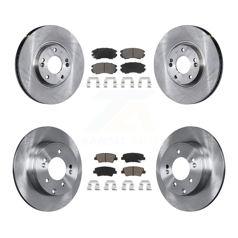 Disc Brake Rotors And Ceramic Pads Front Rear Kit For Hyundai Azera