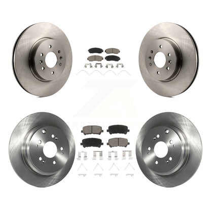 Disc Brake Rotors And Ceramic Pads Front Rear Kit For 2011-2014 Honda Odyssey