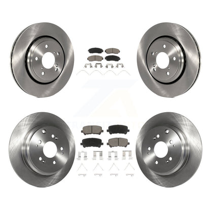 Disc Brake Rotors And Ceramic Pads Front Rear Kit For 2015-2017 Honda Odyssey