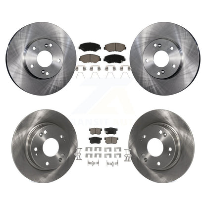 Disc Brake Rotors And Ceramic Pads Front Rear Kit For Honda Civic Acura ILX