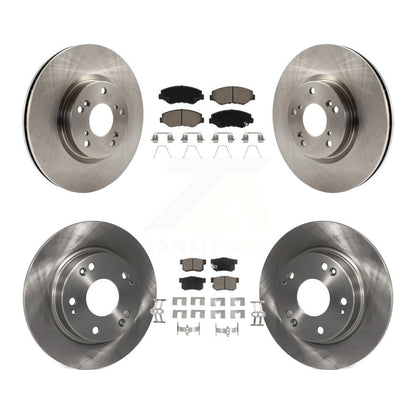 Disc Brake Rotors And Ceramic Pads Front Rear Kit For Honda Civic Acura ILX