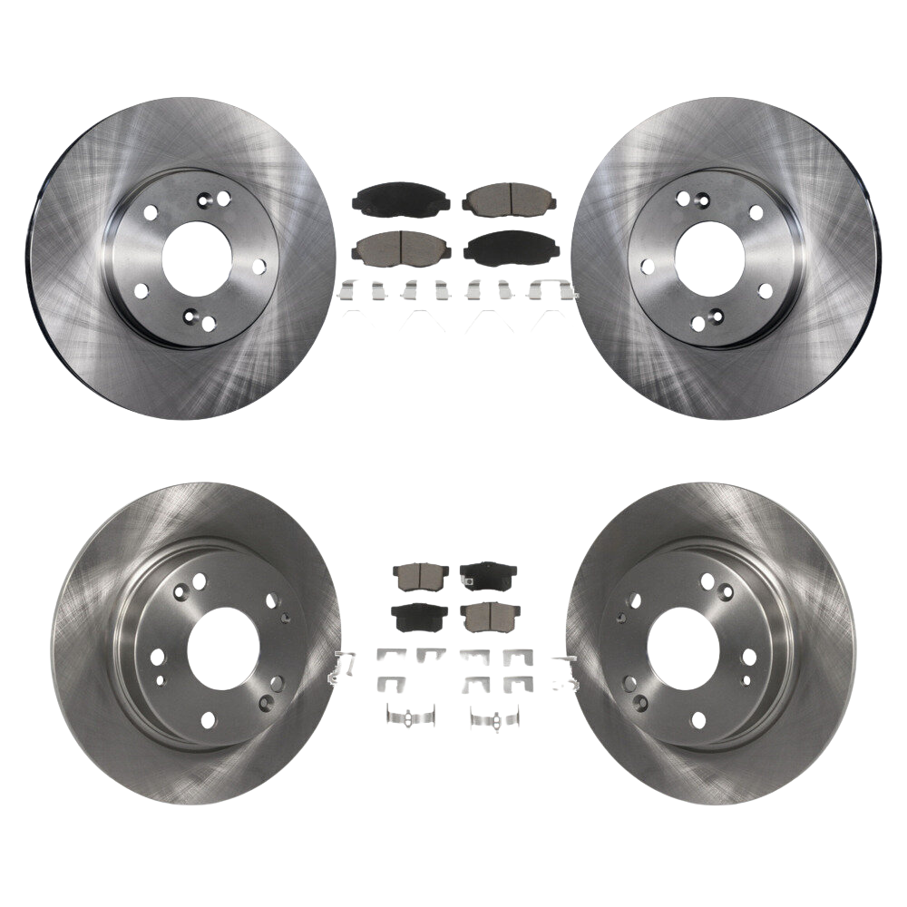 Disc Brake Rotors & Ceramic Pad Front Rear Kit For 2014-2015 Honda Civic Touring