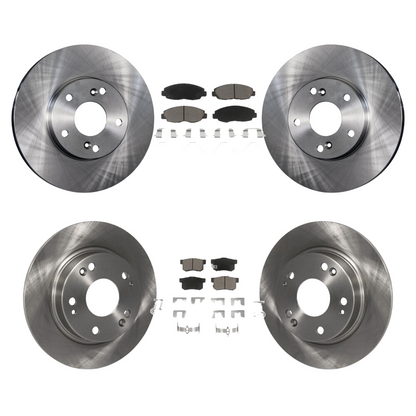 Disc Brake Rotors & Ceramic Pad Front Rear Kit For 2014-2015 Honda Civic Touring