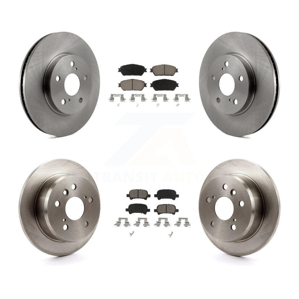 Disc Brake Rotors And Ceramic Pads Front Rear Kit For Toyota Solara Avalon