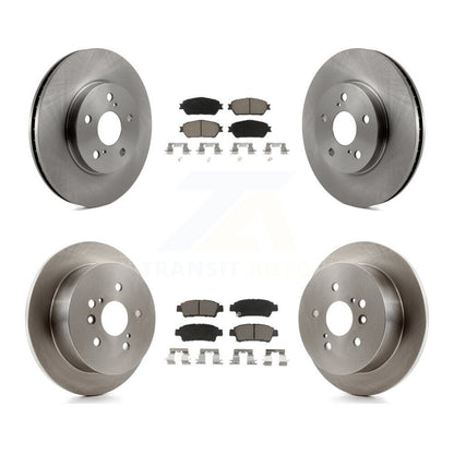 Disc Brake Rotors And Ceramic Pads Front Rear Kit For 2004-2010 Toyota Sienna