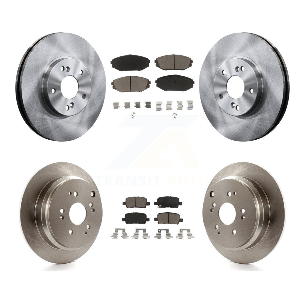 Disc Brake Rotors And Ceramic Pads Front Rear Kit For 2002-2004 Honda Odyssey