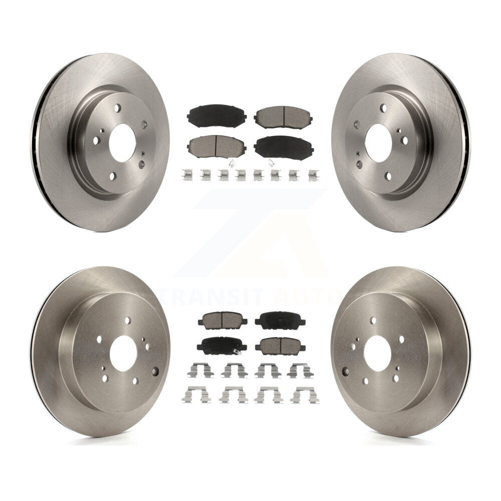 Disc Brake Rotors & Ceramic Pad Front Rear Kit For 2009-2013 Suzuki Grand Vitara