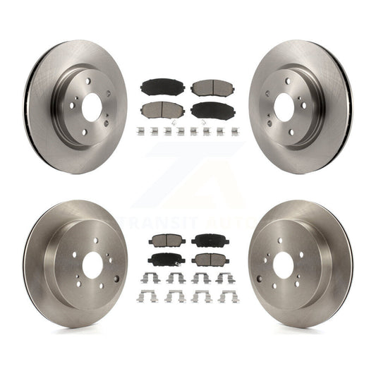 Disc Brake Rotors & Ceramic Pad Front Rear Kit For 2009-2013 Suzuki Grand Vitara