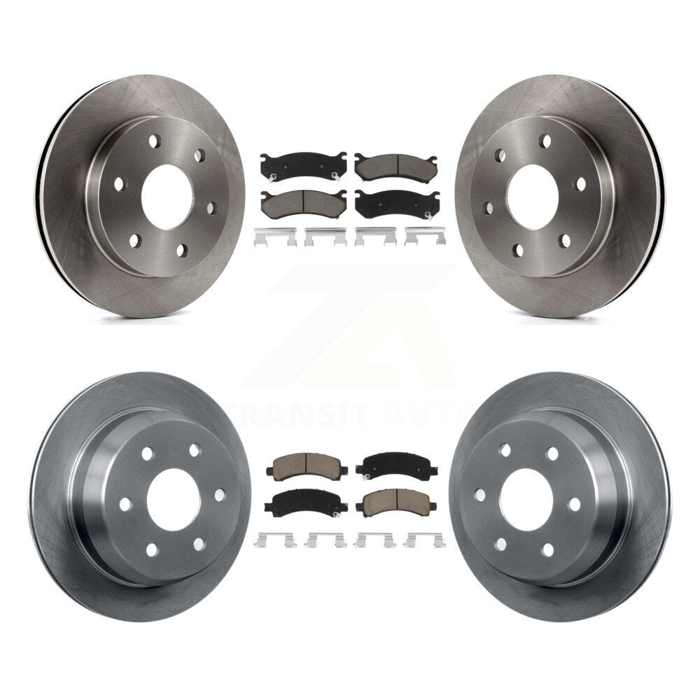 Disc Brake Rotors And Ceramic Pads Front Rear Kit For Chevrolet Avalanche 1500