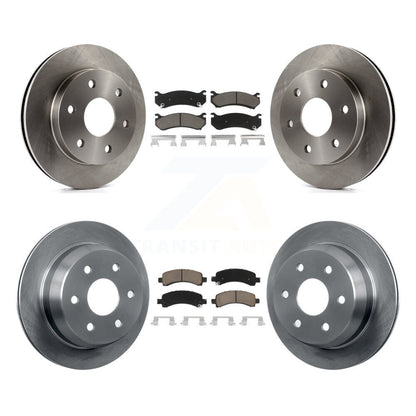 Disc Brake Rotors And Ceramic Pads Front Rear Kit For Chevrolet Avalanche 1500