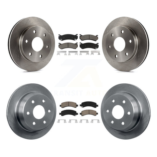 Disc Brake Rotors And Ceramic Pads Front Rear Kit For Chevrolet Avalanche 1500