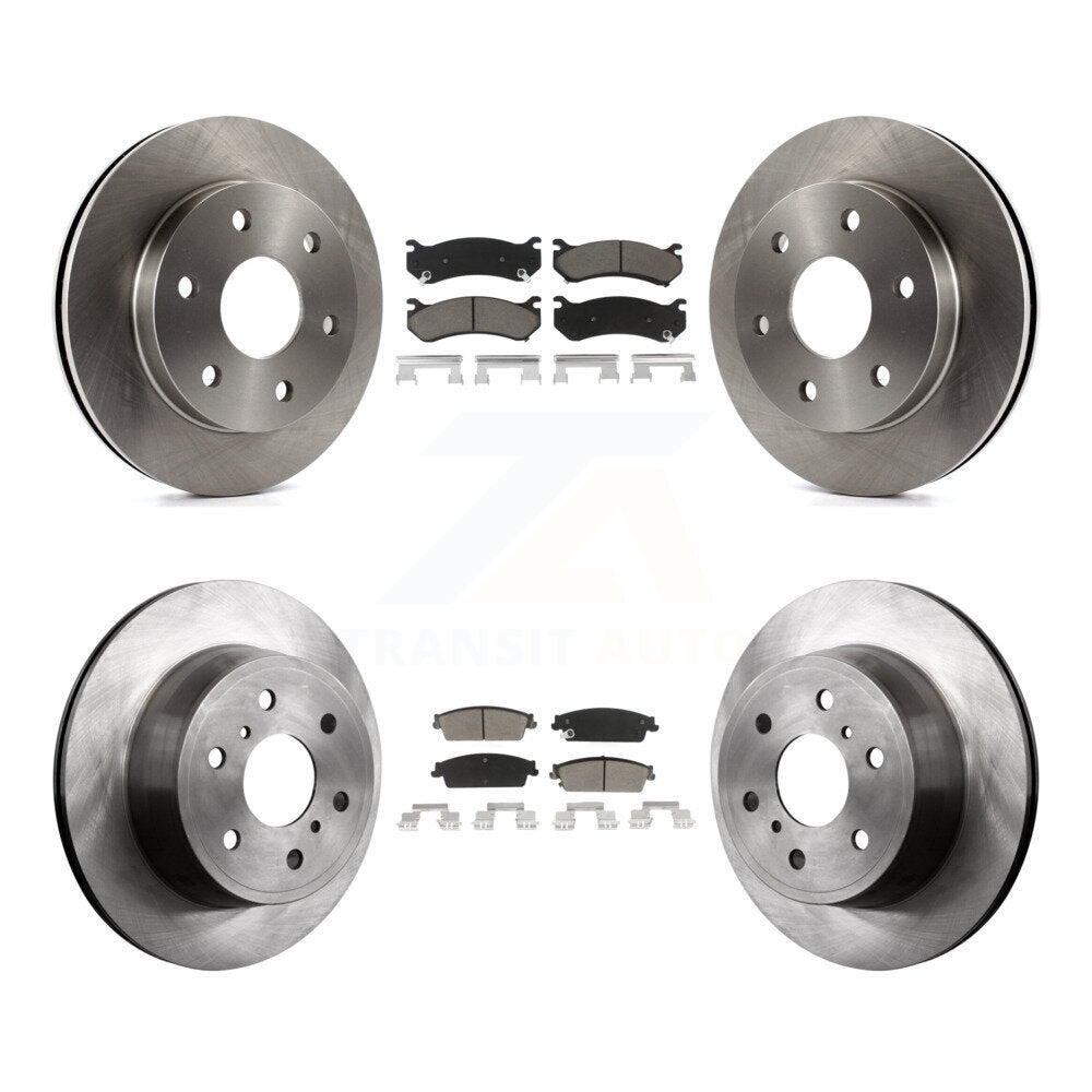 Disc Brake Rotors And Ceramic Pads Front Rear Kit For Chevrolet Silverado 1500