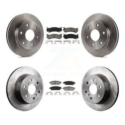 Disc Brake Rotors And Ceramic Pads Front Rear Kit For Chevrolet Silverado 1500