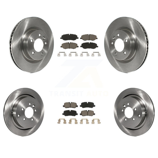 Disc Brake Rotors And Ceramic Pads Front Rear Kit For Land Rover LR3 Range Sport