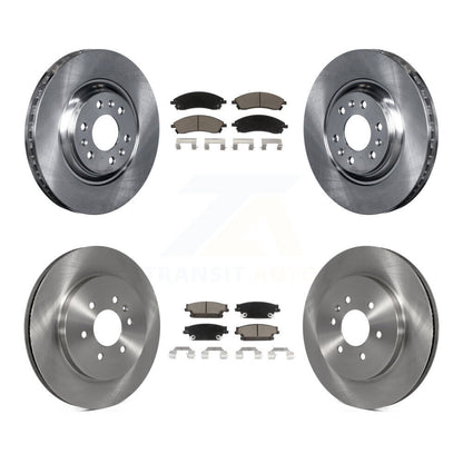 Disc Brake Rotors And Ceramic Pads Front Rear Kit For Cadillac SRX