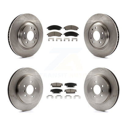 Disc Brake Rotors And Ceramic Pad Front Rear Kit For 2006-2007 Cadillac CTS Base