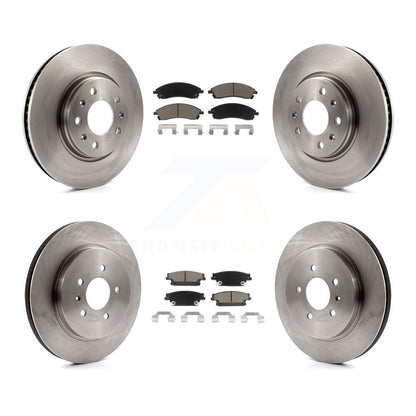 Disc Brake Rotors And Ceramic Pad Front Rear Kit For 2006-2007 Cadillac CTS Base