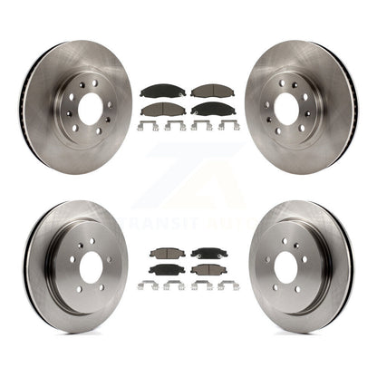 Brake Rotor Ceramic Pad Front Rear Kit For Cadillac CTS With Standard Suspension