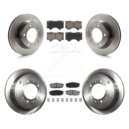 Disc Brake Rotors Ceramic Pad Front Rear Kit For Lexus LX570 Toyota Land Cruiser