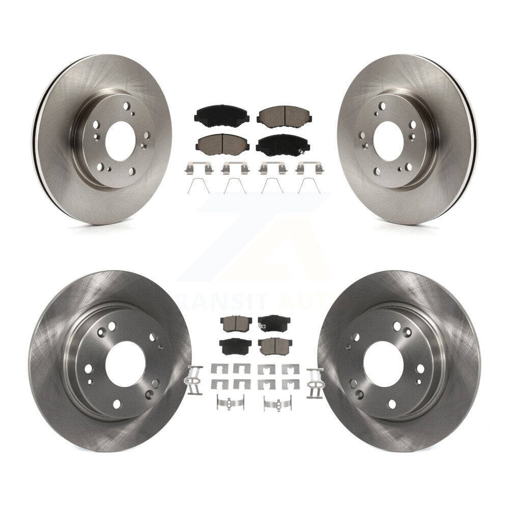 Disc Brake Rotors And Ceramic Pads Front Rear Kit For 2013 Acura ILX 2.0L