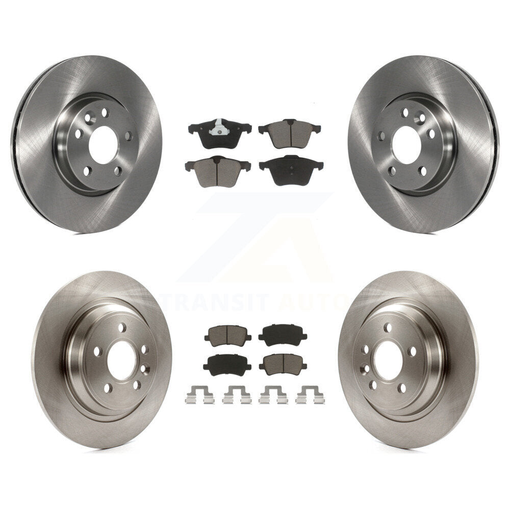 Disc Brake Rotors And Ceramic Pads Front Rear Kit For Volvo V70