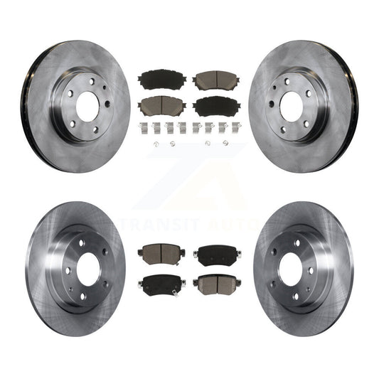 Disc Brake Rotors And Ceramic Pads Front Rear Kit For 2016-2018 Mazda 6