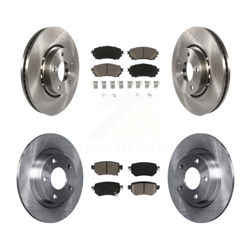 Brake Rotor Ceramic Pad Front Rear Kit For 2019-2021 Mazda 6 Naturally Aspirated