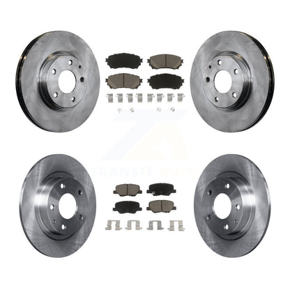 Disc Brake Rotors And Ceramic Pads Front Rear Kit For Mazda 6