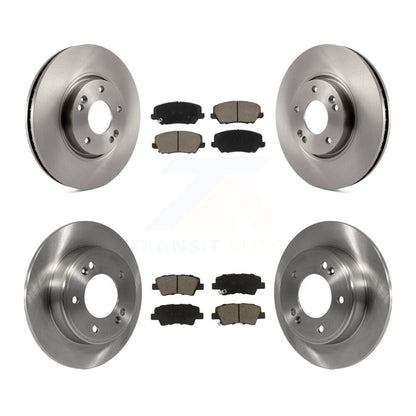 Brake Rotor And Ceramic Pad Front Rear Kit For Kia Forte Forte5 Hyundai Veloster