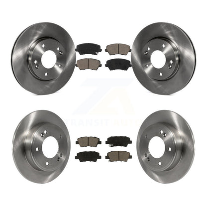 Brake Rotors Ceramic Pad Front Rear Kit For Kia Forte Hyundai Forte5 Veloster GT