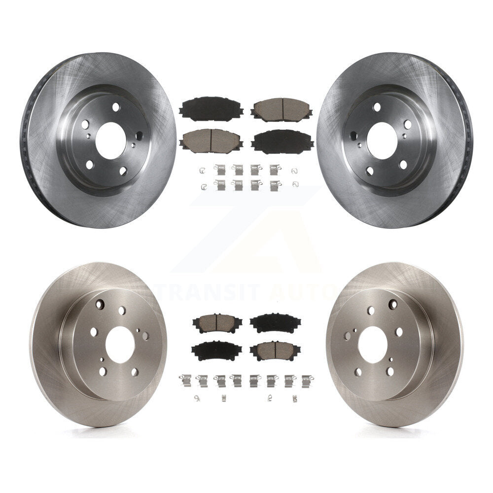 Disc Brake Rotors And Ceramic Pads Front Rear Kit For 2016-2020 Toyota Mirai