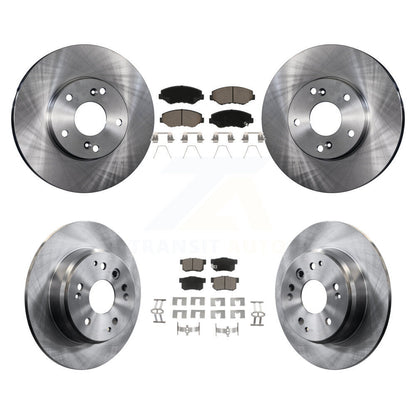 Disc Brake Rotors And Ceramic Pads Front Rear Kit For 2003-2011 Honda Element