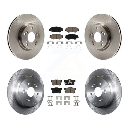 Disc Brake Rotors And Ceramic Pads Front Rear Kit For 2005-2006 Honda CR-V