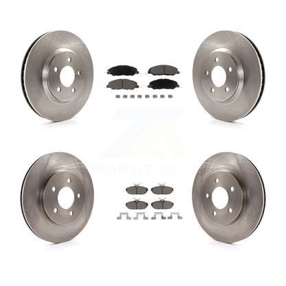 Disc Brake Rotors And Ceramic Pads Front Rear Kit For Ford Mustang