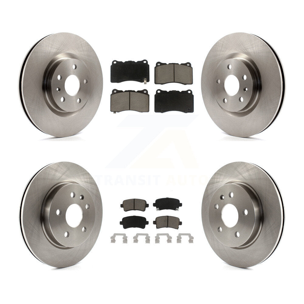 Disc Brake Rotors And Ceramic Pads Front Rear Kit For Cadillac XTS