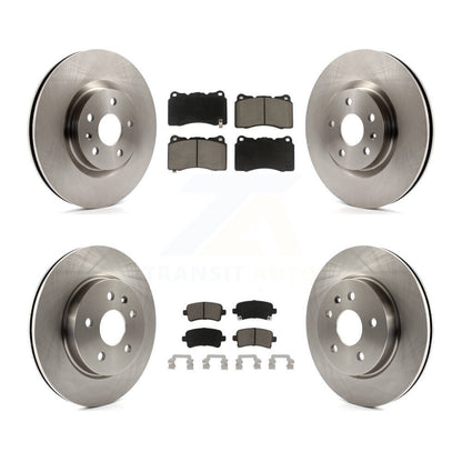 Disc Brake Rotors And Ceramic Pads Front Rear Kit For Cadillac XTS