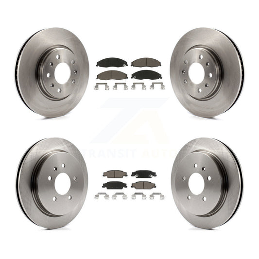 Brake Rotors & Ceramic Pad Front Rear Kit For Cadillac CTS With Sport Suspension