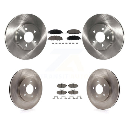 Disc Brake Rotors And Ceramic Pads Front Rear Kit For 2009 Ford Mustang Bullitt