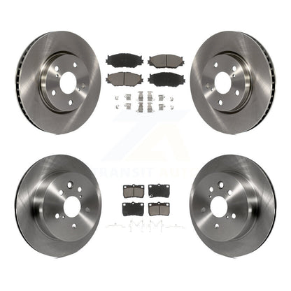 Disc Brake Rotors And Ceramic Pads Front Rear Kit For 2010-2013 Lexus IS250 C