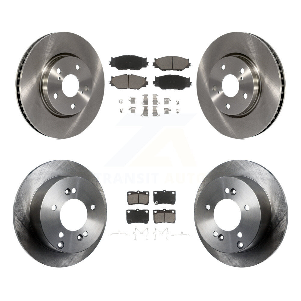 Disc Brake Rotors And Ceramic Pads Front Rear Kit For Lexus IS250