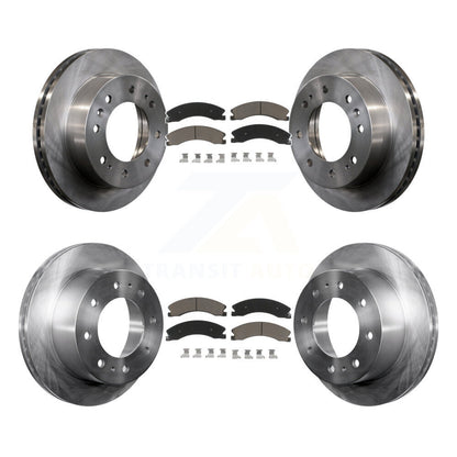 Brake Rotor And Ceramic Pad Front Rear Kit For GMC Chevrolet Sierra 2500 HD 3500