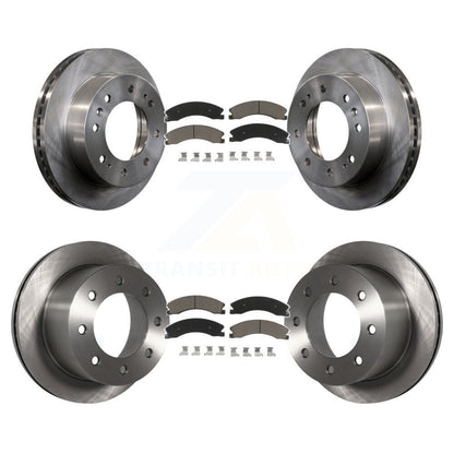 Disc Brake Rotor And Ceramic Pad Front Rear Kit For GMC Sierra 3500 HD Chevrolet