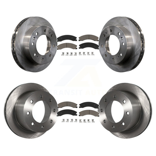 Disc Brake Rotor And Ceramic Pad Front Rear Kit For GMC Sierra 3500 HD Chevrolet