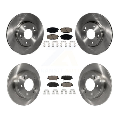 Disc Brake Rotors And Ceramic Pads Front Rear Kit For 2014-2016 Kia Soul