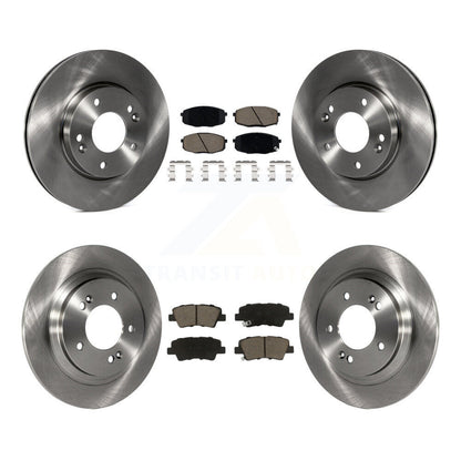 Disc Brake Rotors & Ceramic Pad Front Rear Kit For Kia Forte5 Hyundai Elantra GT