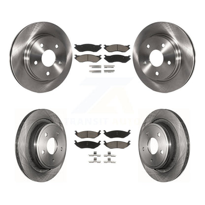 Disc Brake Rotors And Ceramic Pads Front Rear Kit For Dodge Ram 1500 Durango