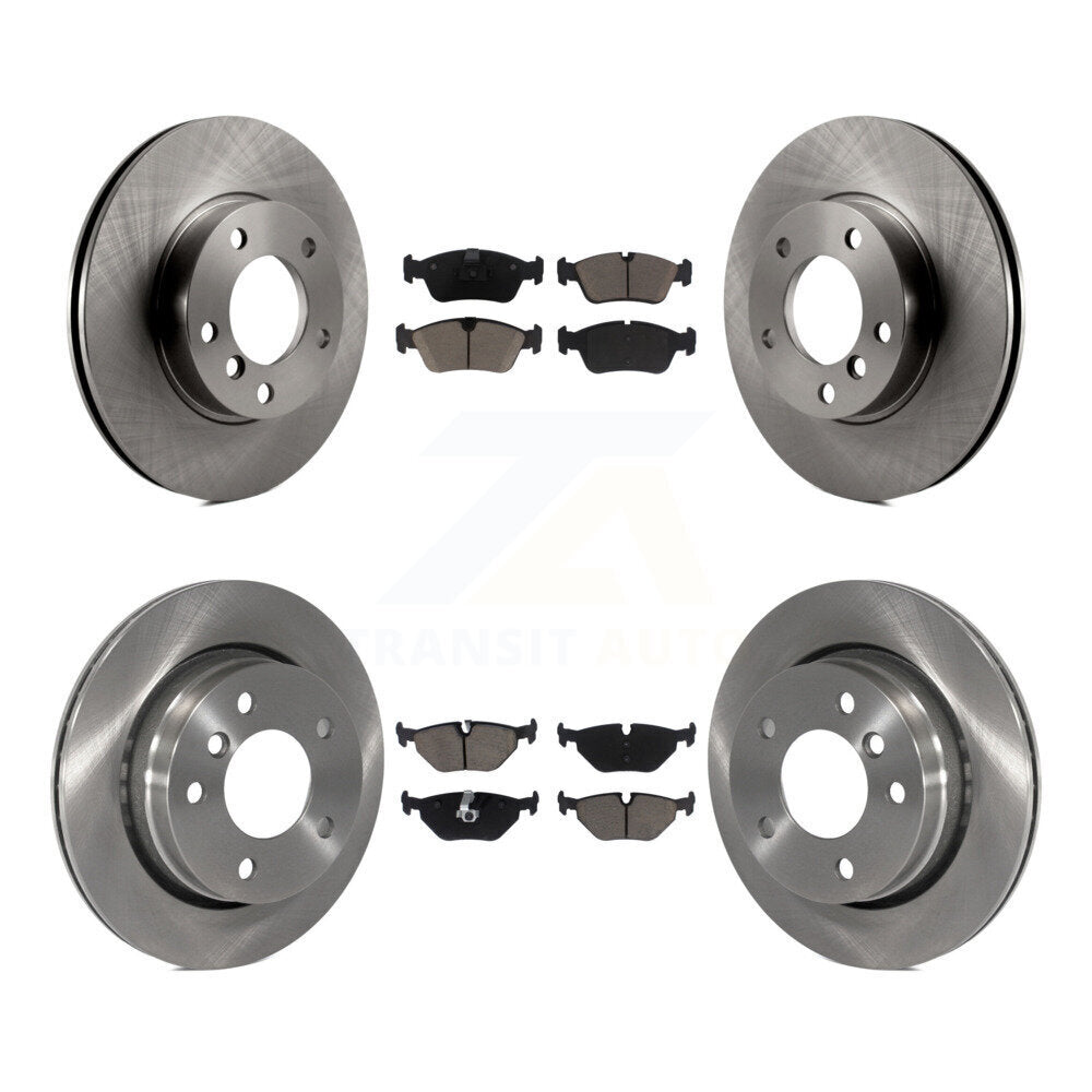 Disc Brake Rotors And Ceramic Pads Front Rear Kit For BMW 323i 328i 323Ci