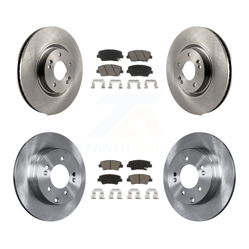Disc Brake Rotors And Ceramic Pads Front Rear Kit For Hyundai Azera