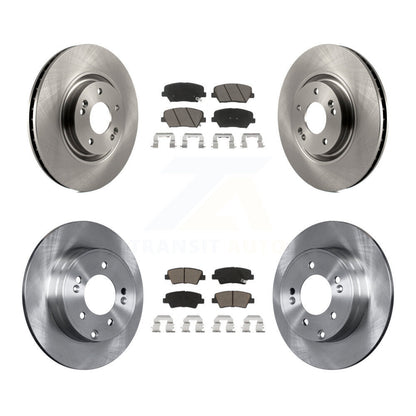 Disc Brake Rotors And Ceramic Pads Front Rear Kit For Hyundai Azera