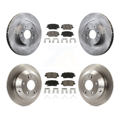 Brake Rotor Ceramic Pad Front Rear Kit For Kia Sorento With Red Painted Calipers